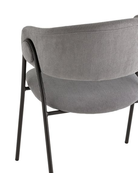 Стул Loop серый вельвет