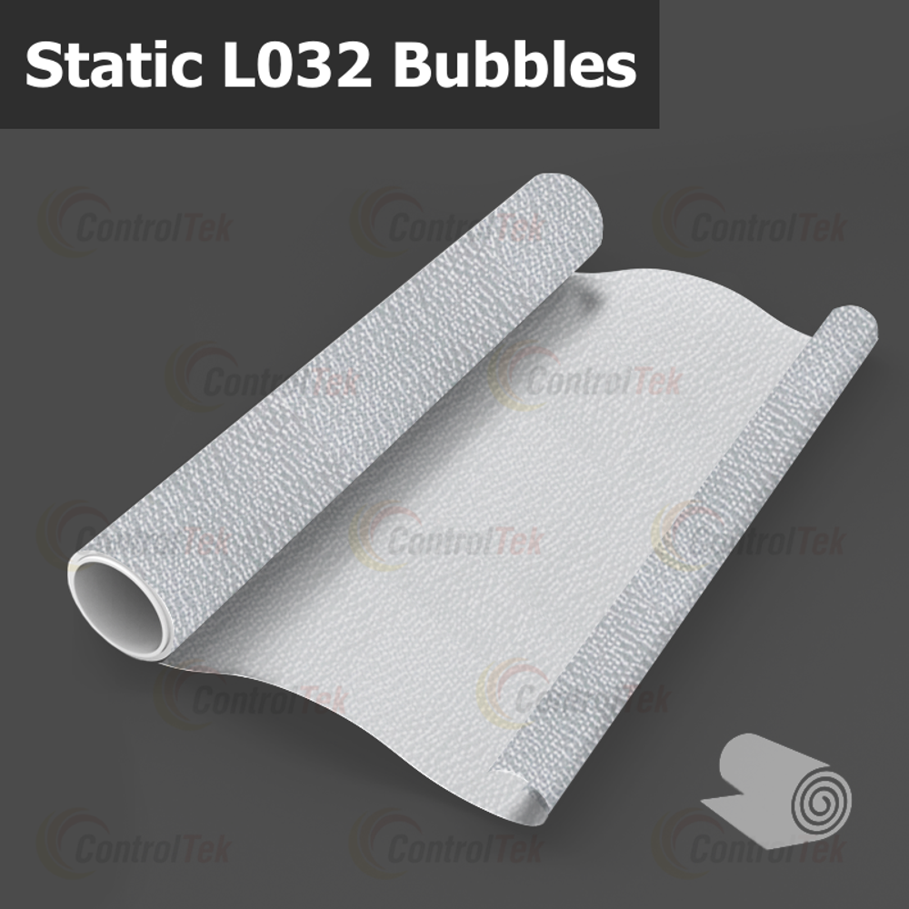 Пленка для окон статическая Static L032 Bubbles ControlTek (текстурная "Пузырьки"), размер: 75х150 см.