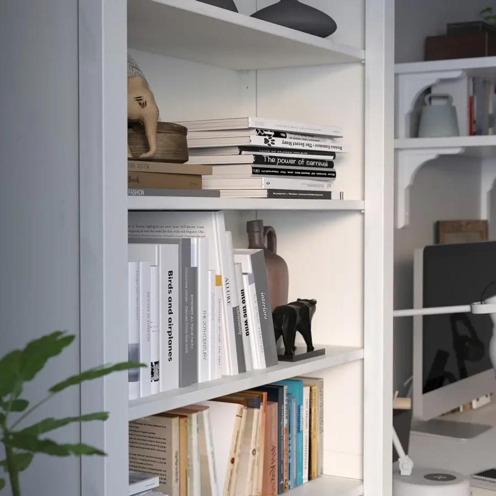 Открытый книжный шкаф - IKEA HEMNES, 90x197 см, белый, ХЕМНЭС ИКЕА