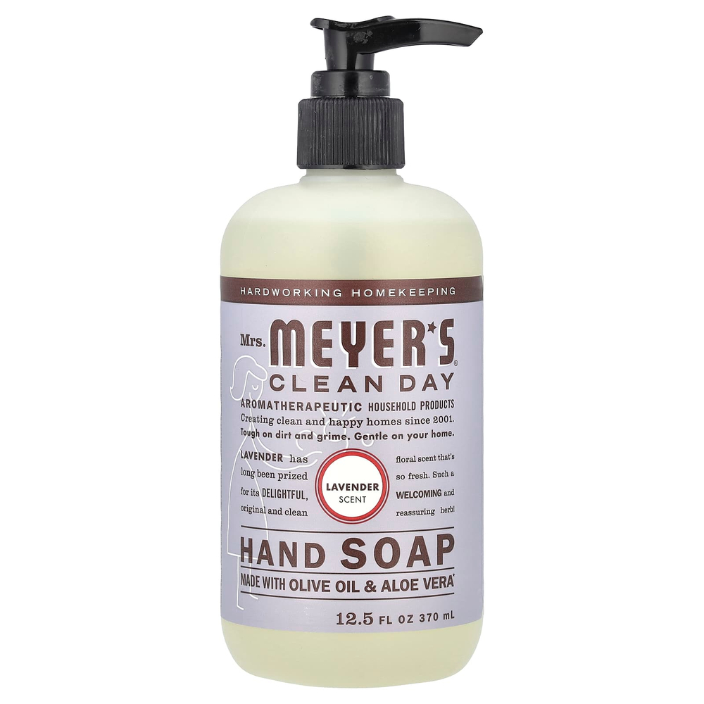 Mrs. Meyers Clean Day, Мыло для рук, с ароматом лаванды, 370 мл (12,5 жидк. унц.)