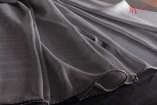 Плотный тюль-сетка Грик (Графит)