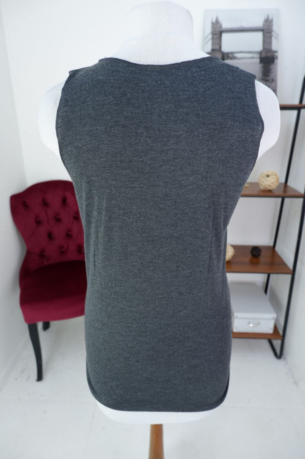 Топ из хлопка летний с принтом 46 размер