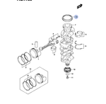 Сальник колен.вала Suzuki 09283-91001-000
