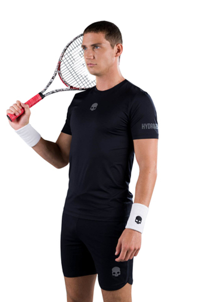 Мужская теннисная футболка Hydrogen Basic Tech Tee Man - black