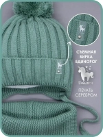 Шапка для девочек и снуд осенняя