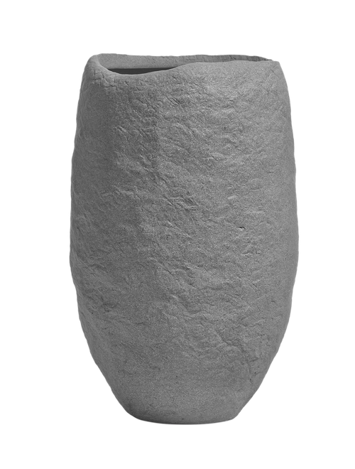 Кашпо TREEZ Effectory - Organic - Высокая чаша - Серый ледник