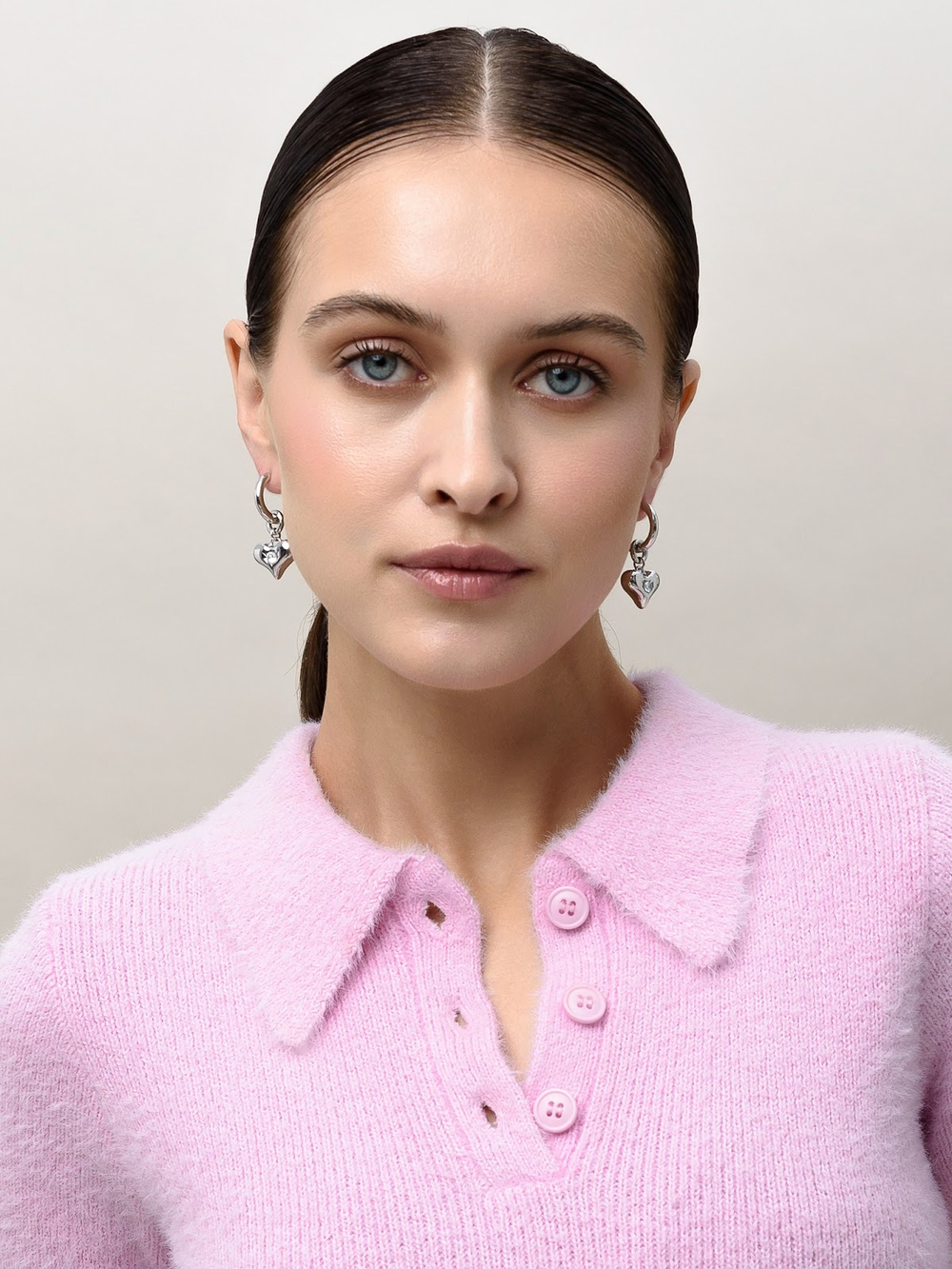 Серьги "Love Crystal" Silver