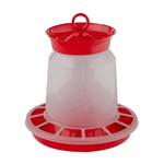 Кормушка для птиц с колбой 10 л цвет красный