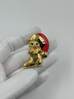 Брошь пин Кот в сапоге Avon