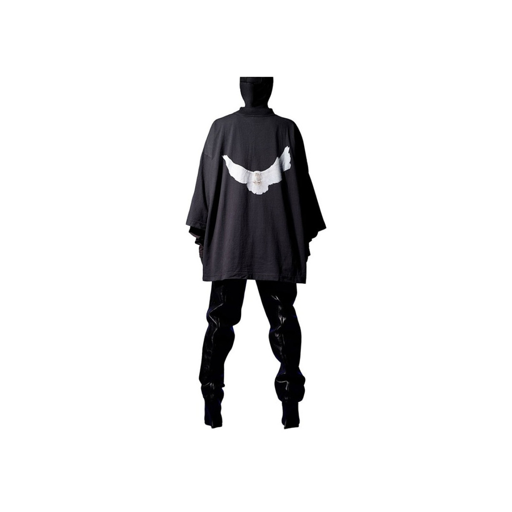 Yeezy X Gap X Balenciaga Черная Унисекс Футболка