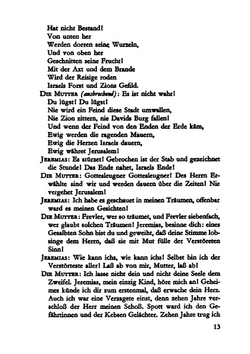 Jeremias. Eine dramatische Dichtung in neun Bildern | Stefan Zweig
