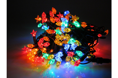 NEW!!! LED- STAR-4-220V-18-M/DG Насадки Звезды 105LED, 10,5м