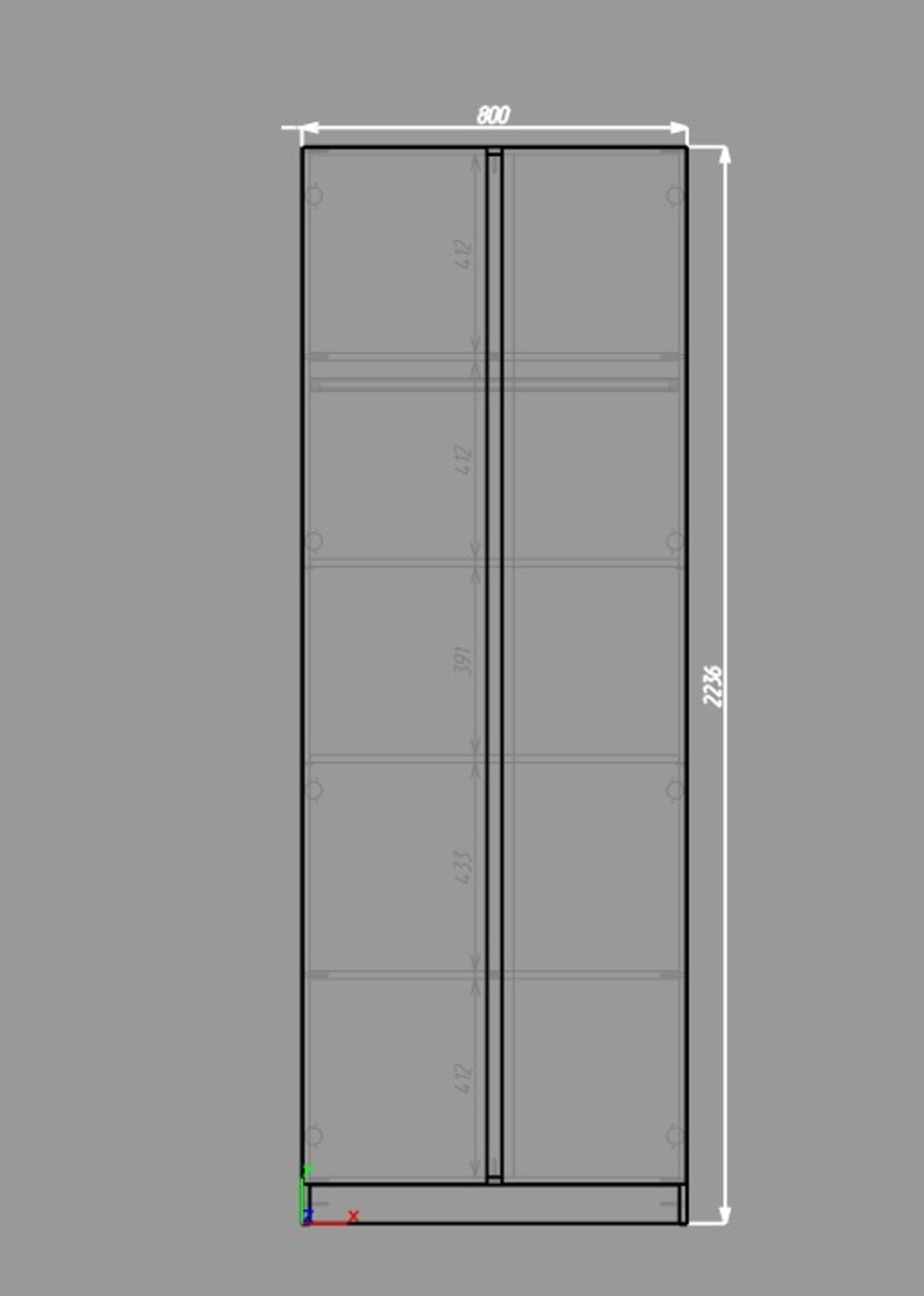 Шкаф 800 Фаворит