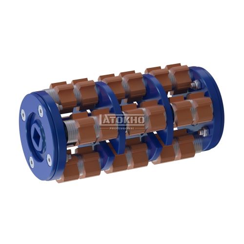 LATOKHO DCC 200_4 (Россия) Фрезеровальный барабан (фреза) с карбидными ножами с четырехгранной посадкой