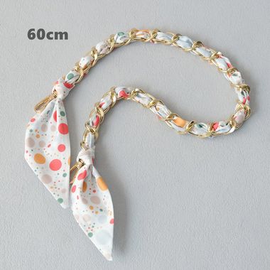 Ручка из цепочки(золото) с платком S-37