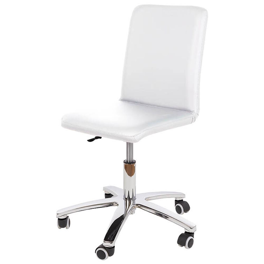 Стул мастера ОРФЕЙ со спинкой, металл белый