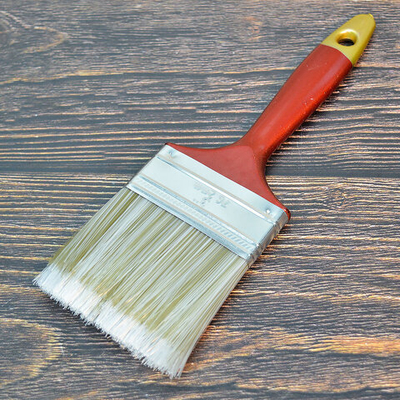 Кисть малярная плоская 75мм 3" искусственная щетина, пластик