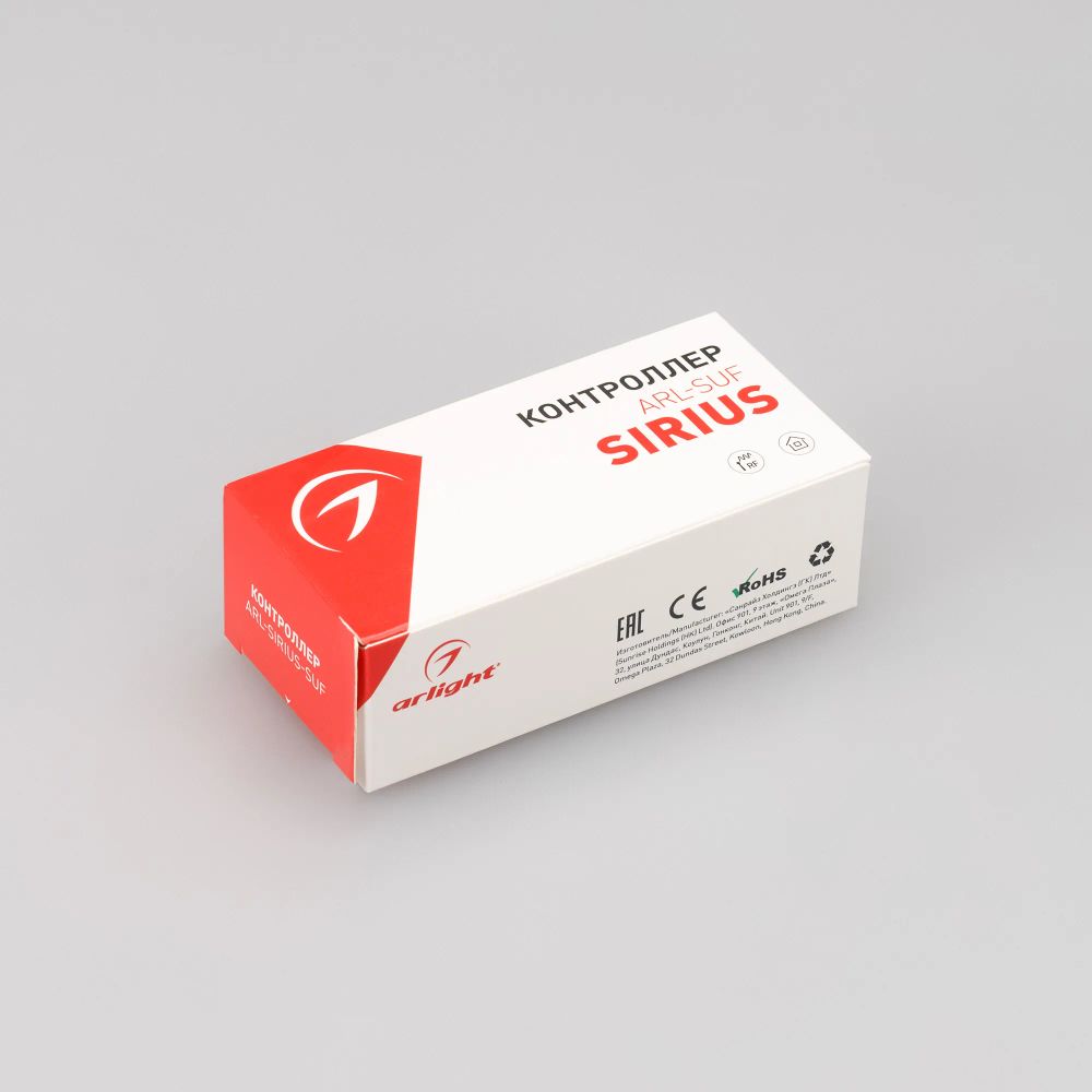 Контроллер ARL-SIRIUS-RGBW-SUF (12-24V, 4x4A, 2.4G) (Arlight, IP20 Пластик, 3 года) 032351