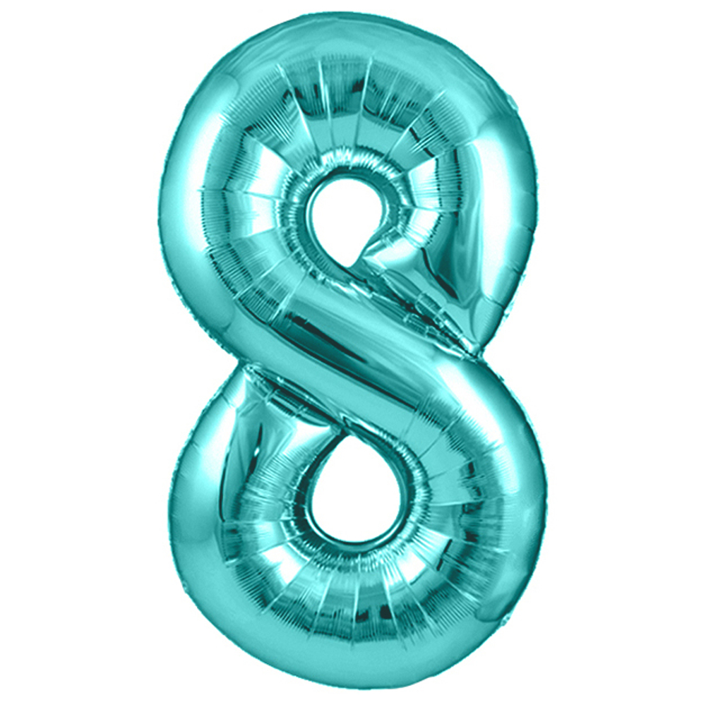 Цифра 8 Бирюзовый 40" ж77