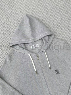 Мужской светло-серый спортивный костюм Brunello Cucinelli