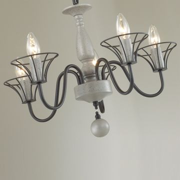 Люстра подвесная 5295/5 серый Lake Lumion