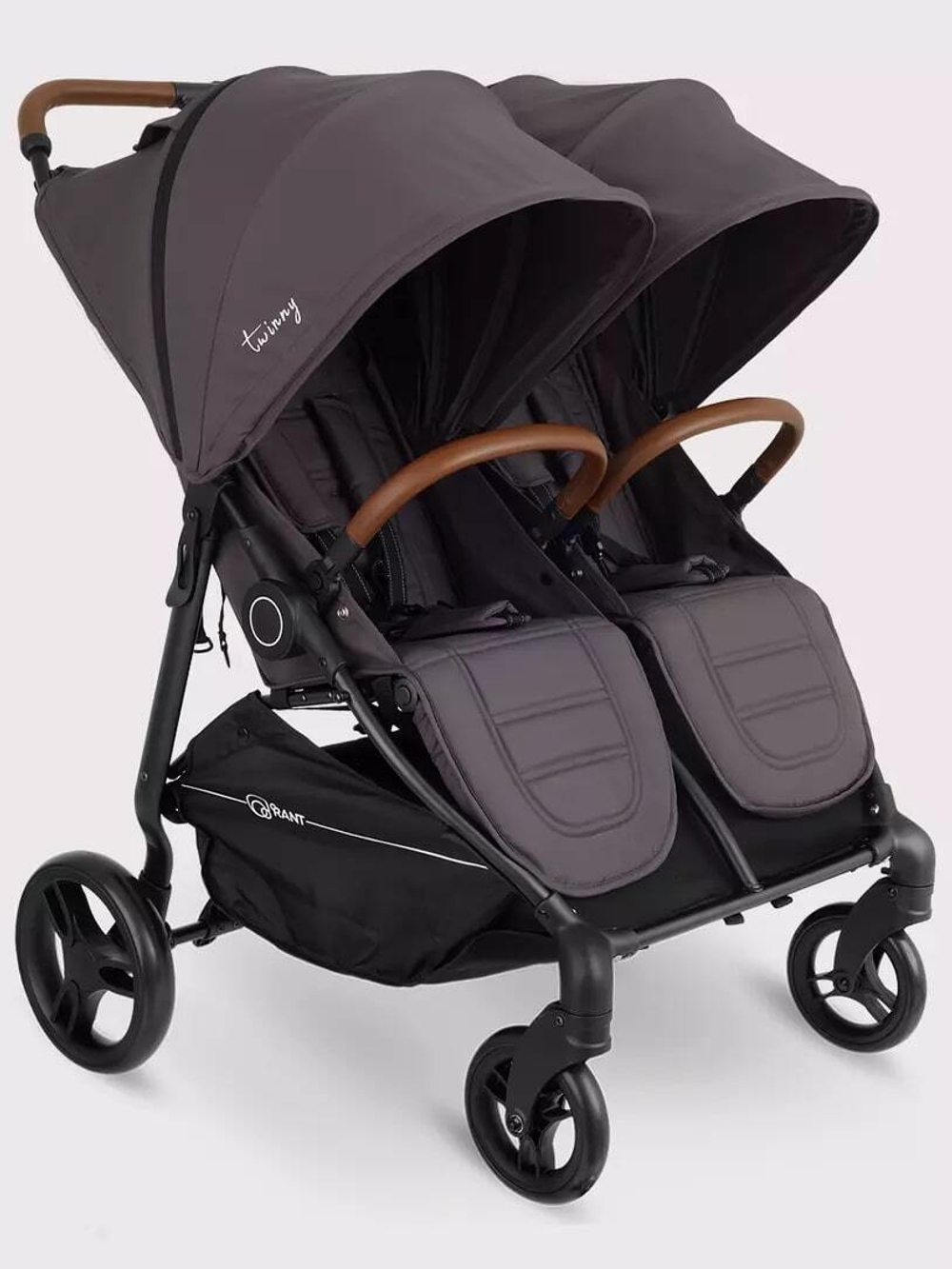 Коляска детская для близнецов "Twinny" RA151 Moon grey