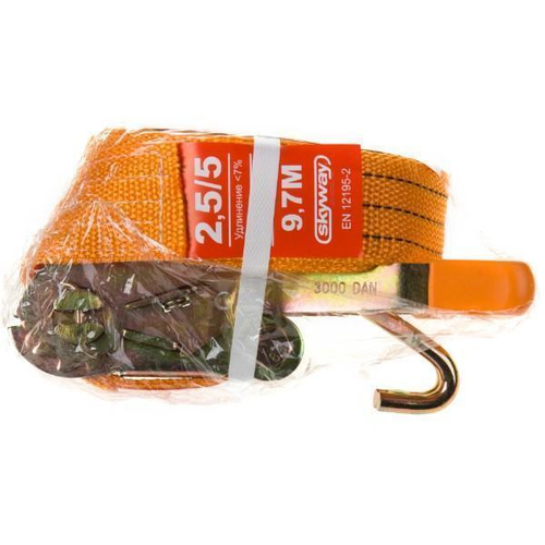 Ремень крепления груза с храповиком 5 т 10 м 5 см Skyway