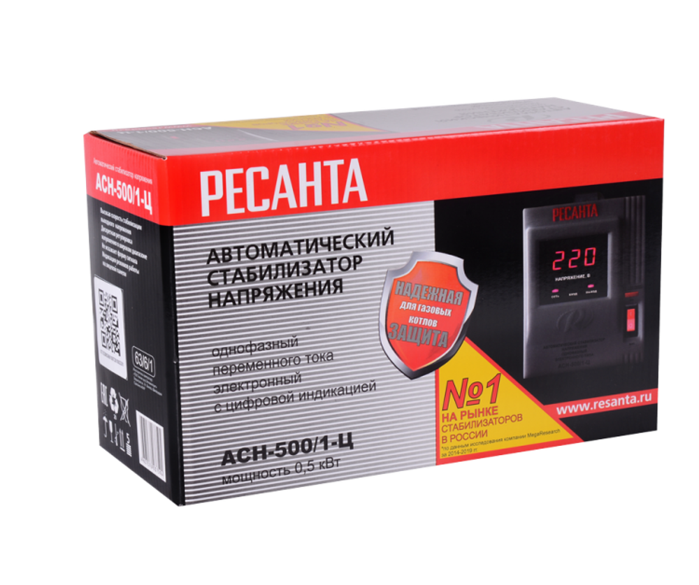 Стабилизатор напряжения РЕСАНТА АСН-500/1-Ц