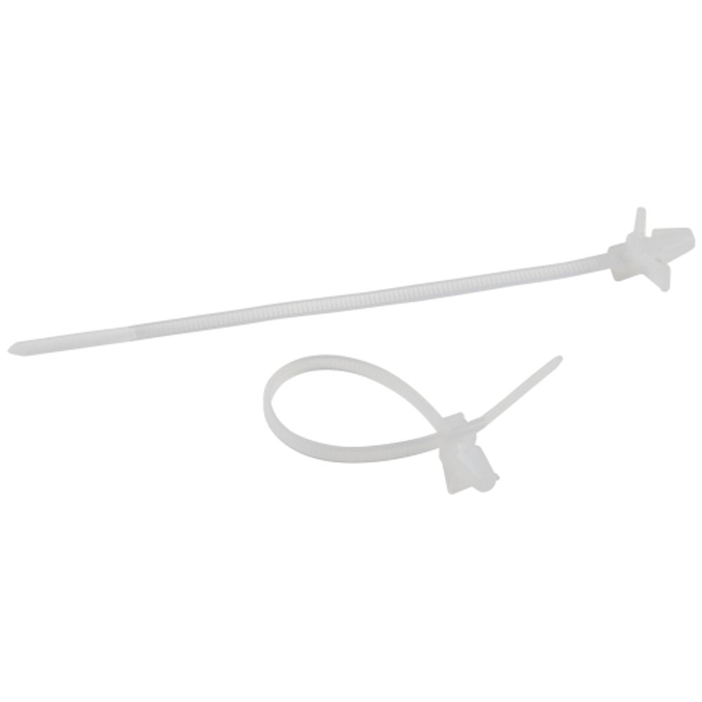 Хомут анкерный нейлоновый ЭРА NO-225-215 2.5 х 100 мм белый 50 штук | Хомуты анкерные