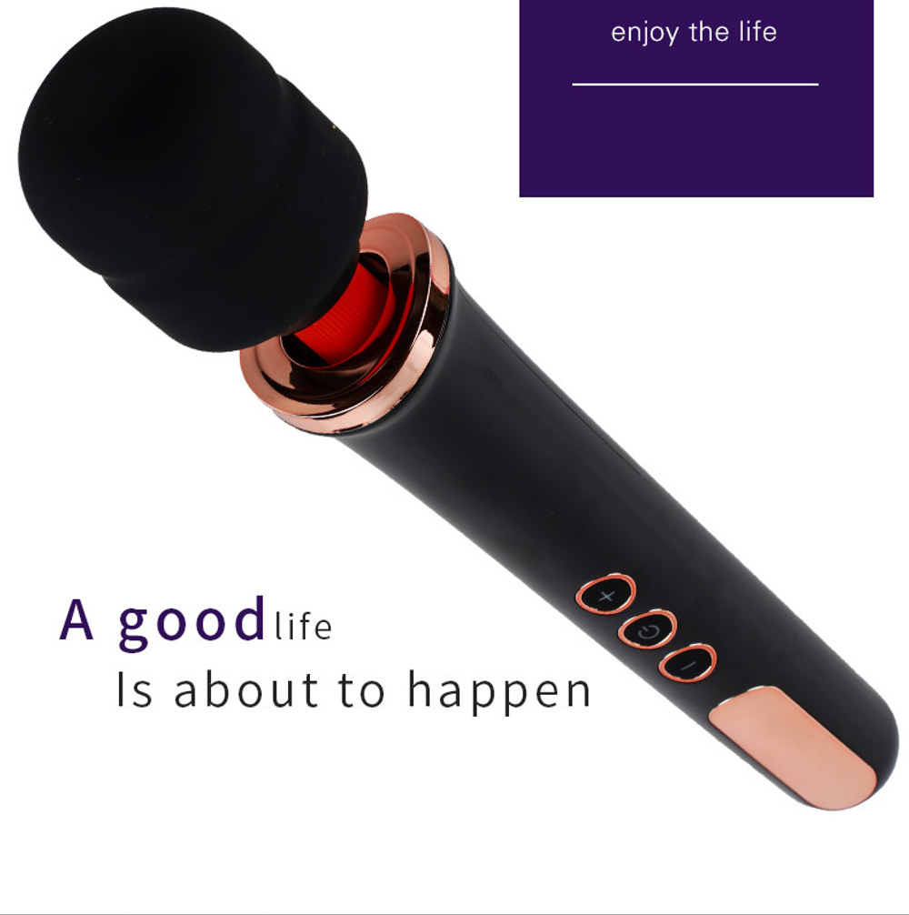 Вибромассажёр Premium Wand, Чёрный