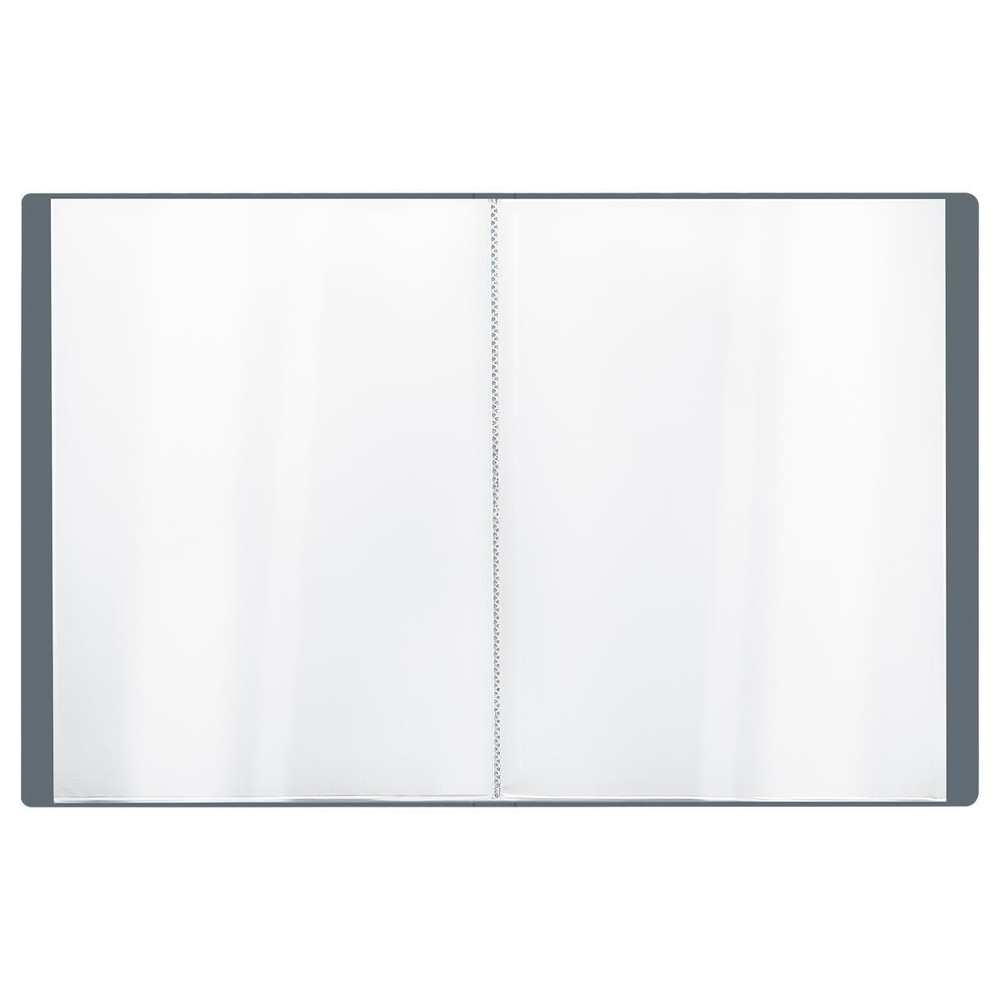 Папка 40 вкладышей А4 серая (Стамм)