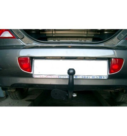 Фаркоп Kia Spectra седан 2004-2009, условно-съемный,(без электрики) Трейлер.7320