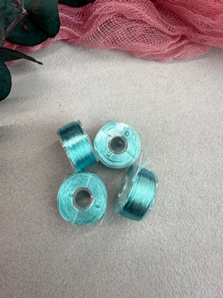 Нитки для оплетки проволоки, полиэстер, №28 Бирюзовый