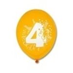 Набор шаров (12"/30 см) Цифра 4 5 шт.