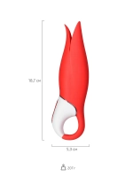 Вибратор Vibes Power Flower силикон красный