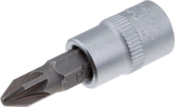 Торцевая головка с битой крестовой отвертки 1/4" PZ1, СТАНКОИМПОРТ, CS-14.12.PZ1