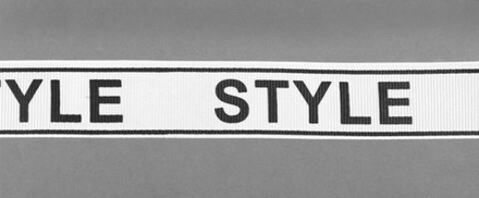 Лента репсовая с рисунком STYLE шир.25мм