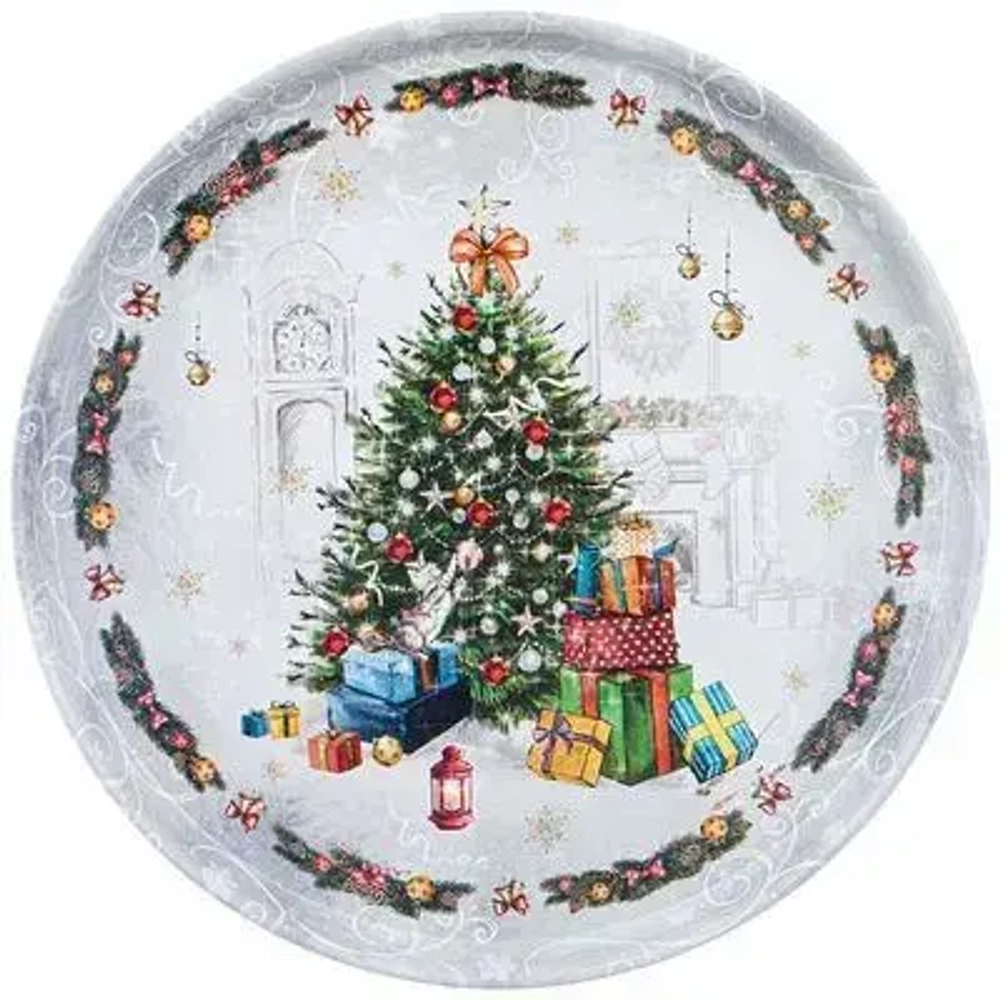 ПОДНОС СЕРВИРОВОЧНЫЙ AGNESS «НОВЫЙ ГОД» 33*2,1 СМ