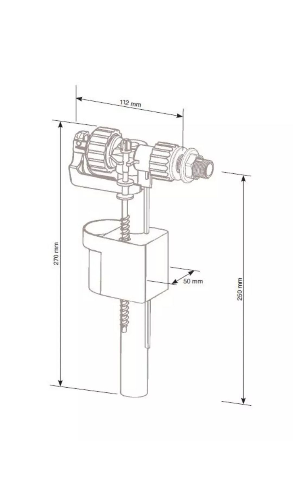 Механизм заливной Siamp для инсталляции Ideal Standard
