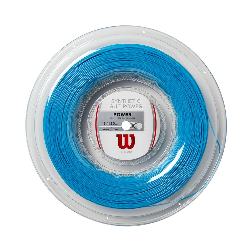 Струны теннисные Wilson Synthetic Gut Power String Reel 200m - Blue