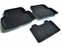 Коврики салона для AUDI Q3 (2012-) Euromat 3D Business черные. Арт. EMC3D-001113