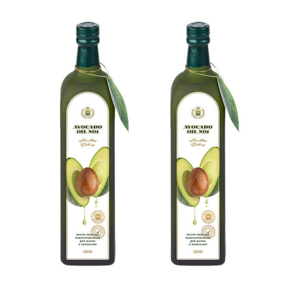 Avocado oil №1 Масло авокадо рафинированное для жарки 1 л 2 шт