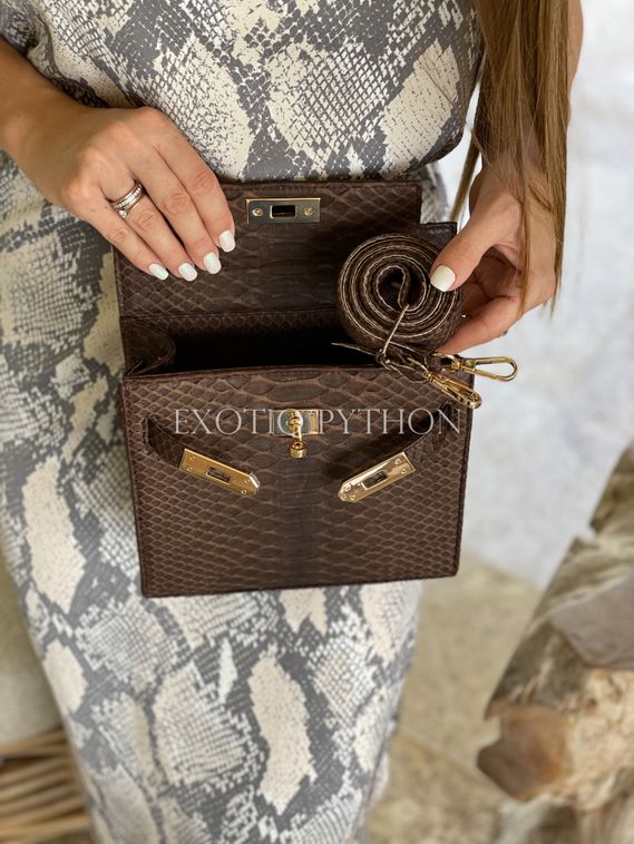 Сумка из кожи питона BG-458