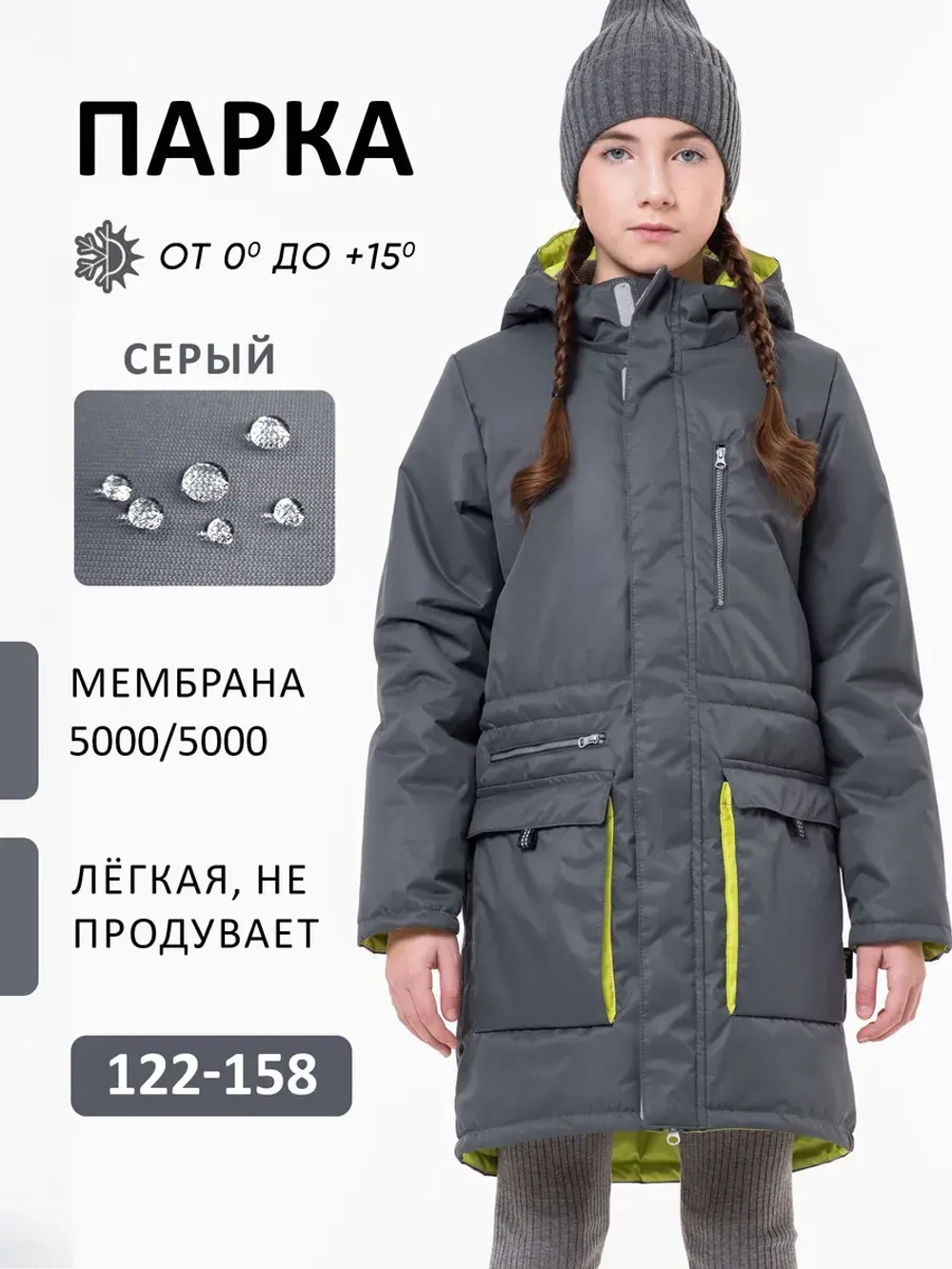 Куртка парка демисезонная мембрана