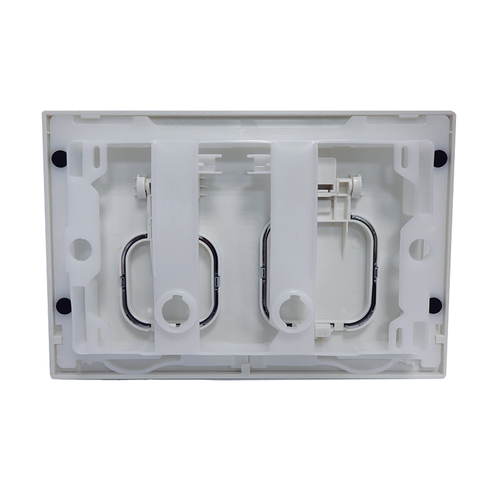 Кнопка смыва AZARIO NEW-TS механическая, двойной смыв, квадратные кнопки, ABS пластик, сатин (AZ-ABS-002-GG)