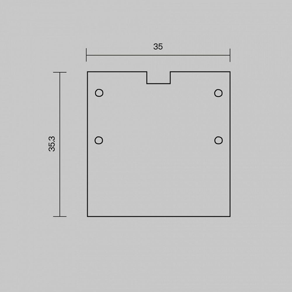 Заглушка для профиля Maytoni  642058