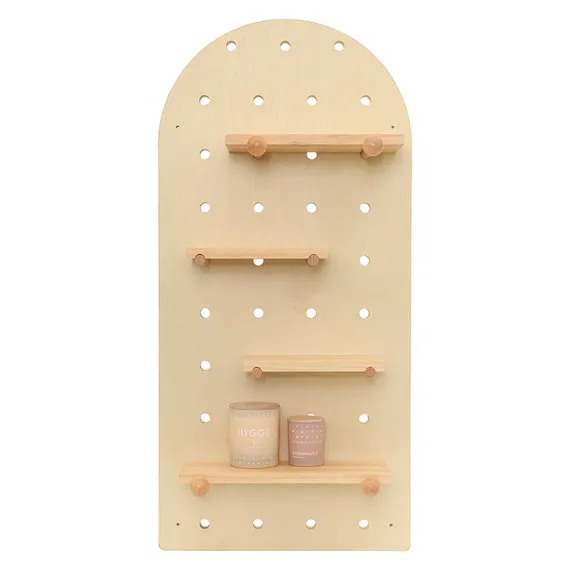 Полка настенная shely, 38х80 см, светлое дерево