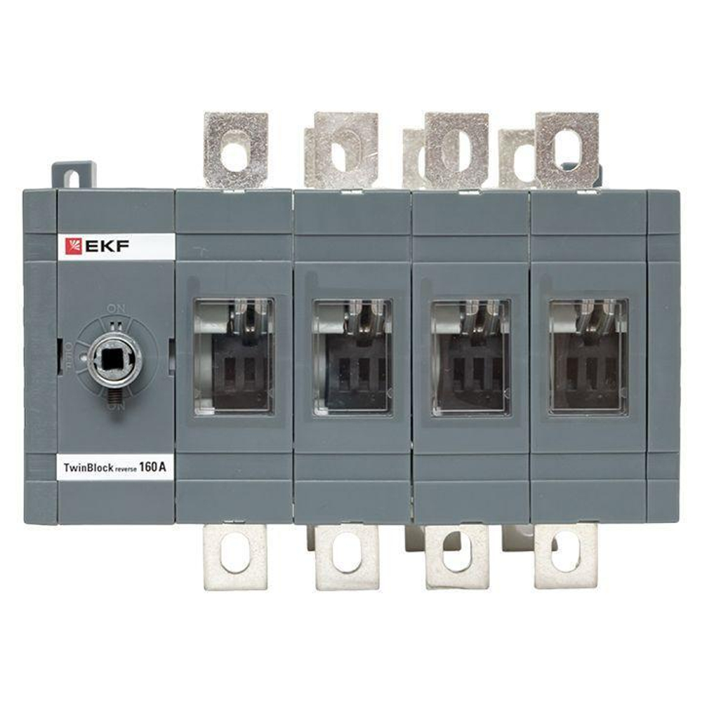 Рубильник 4п 160А реверсивный без рукоятки управления TwinBlock EKF tb-s-160-4p-rev