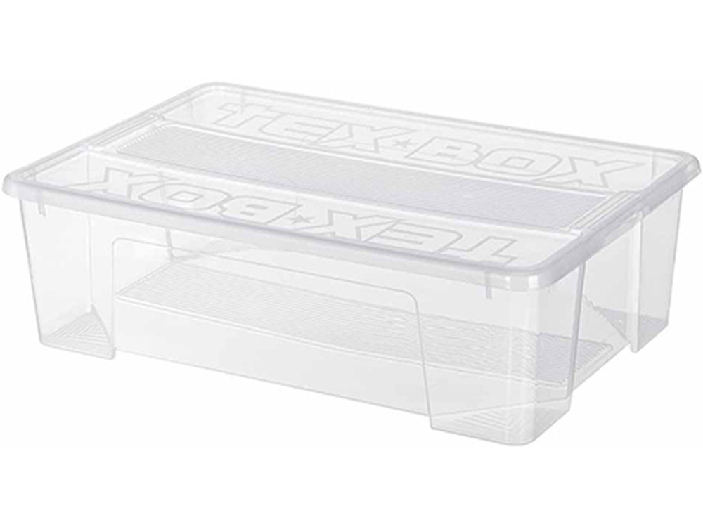 Ящик TEX BOX 570х380х170, объем 28, прозрачный, код:29343