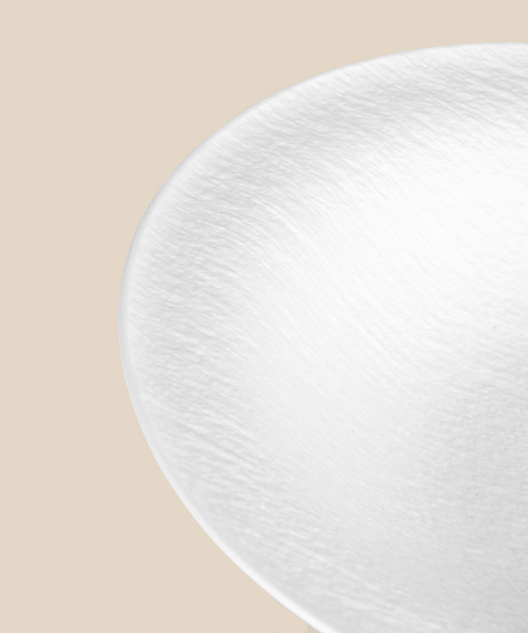 Блюдо фарфоровое MATTE Белое 27 х 7